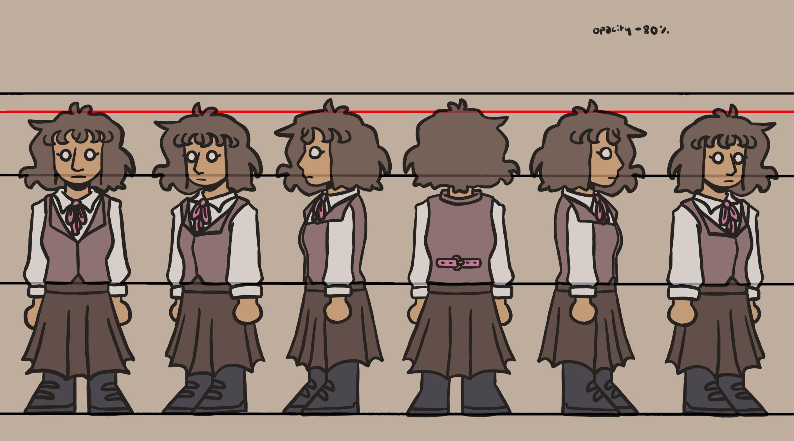 an illustration of a character turnaround