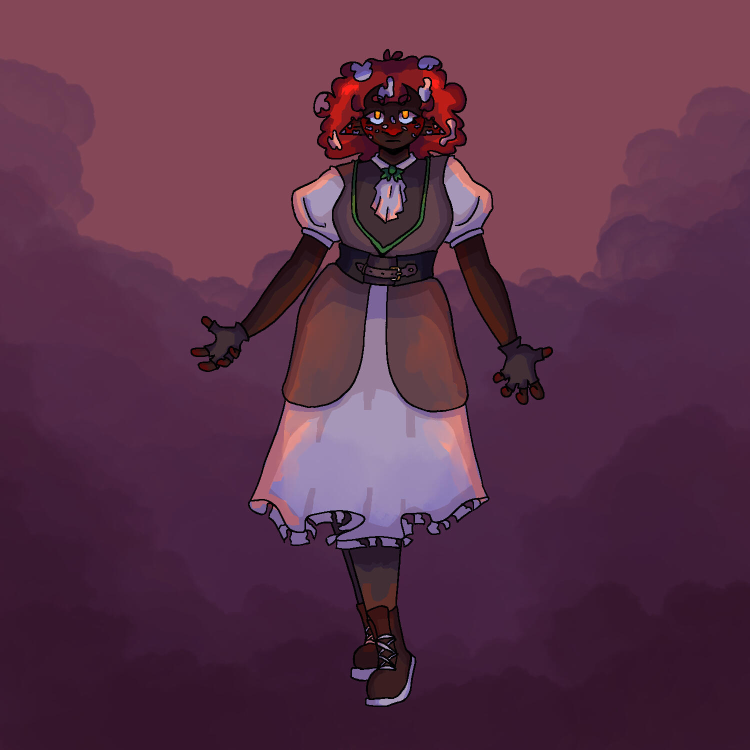 an illustration of an original character