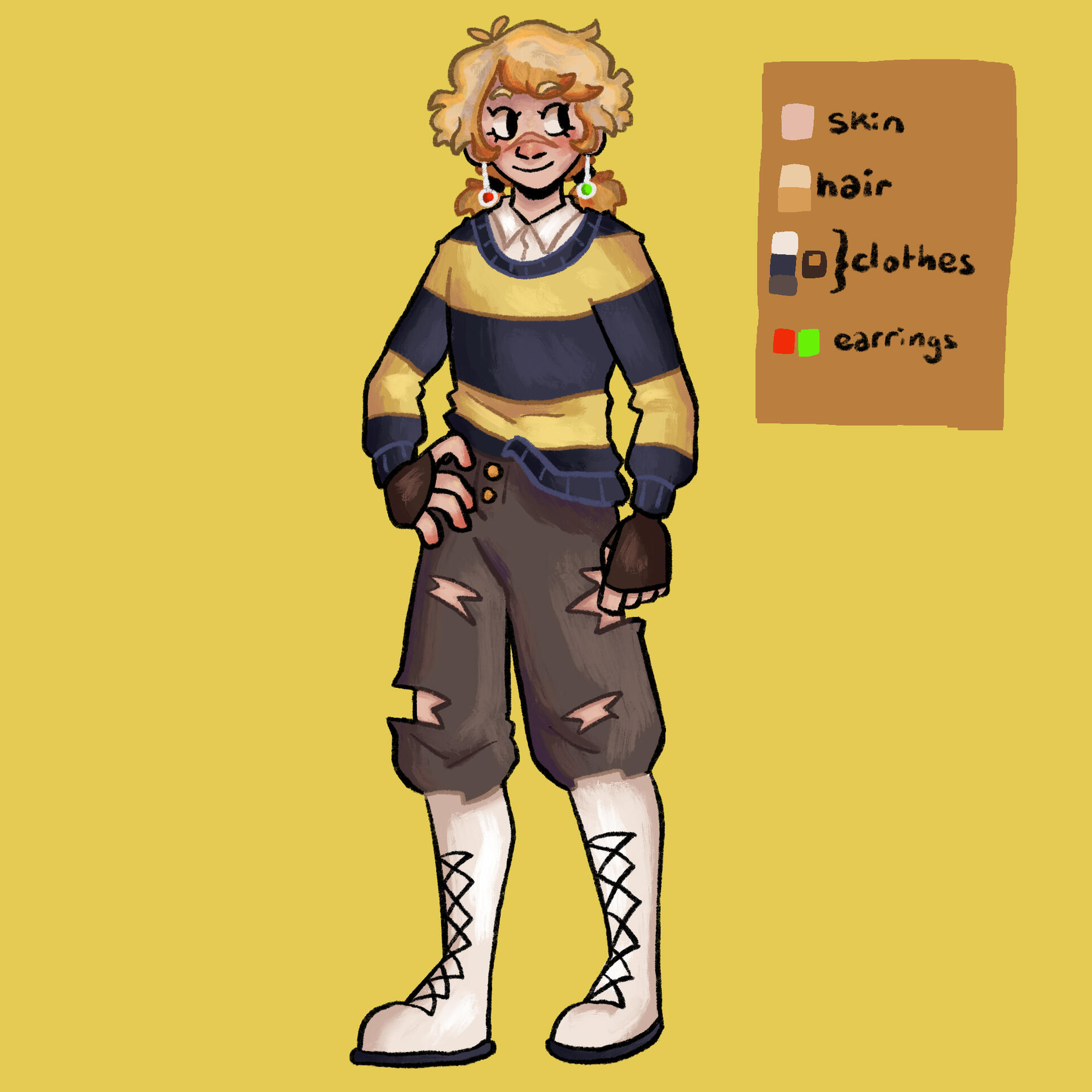 an illustration of an original character