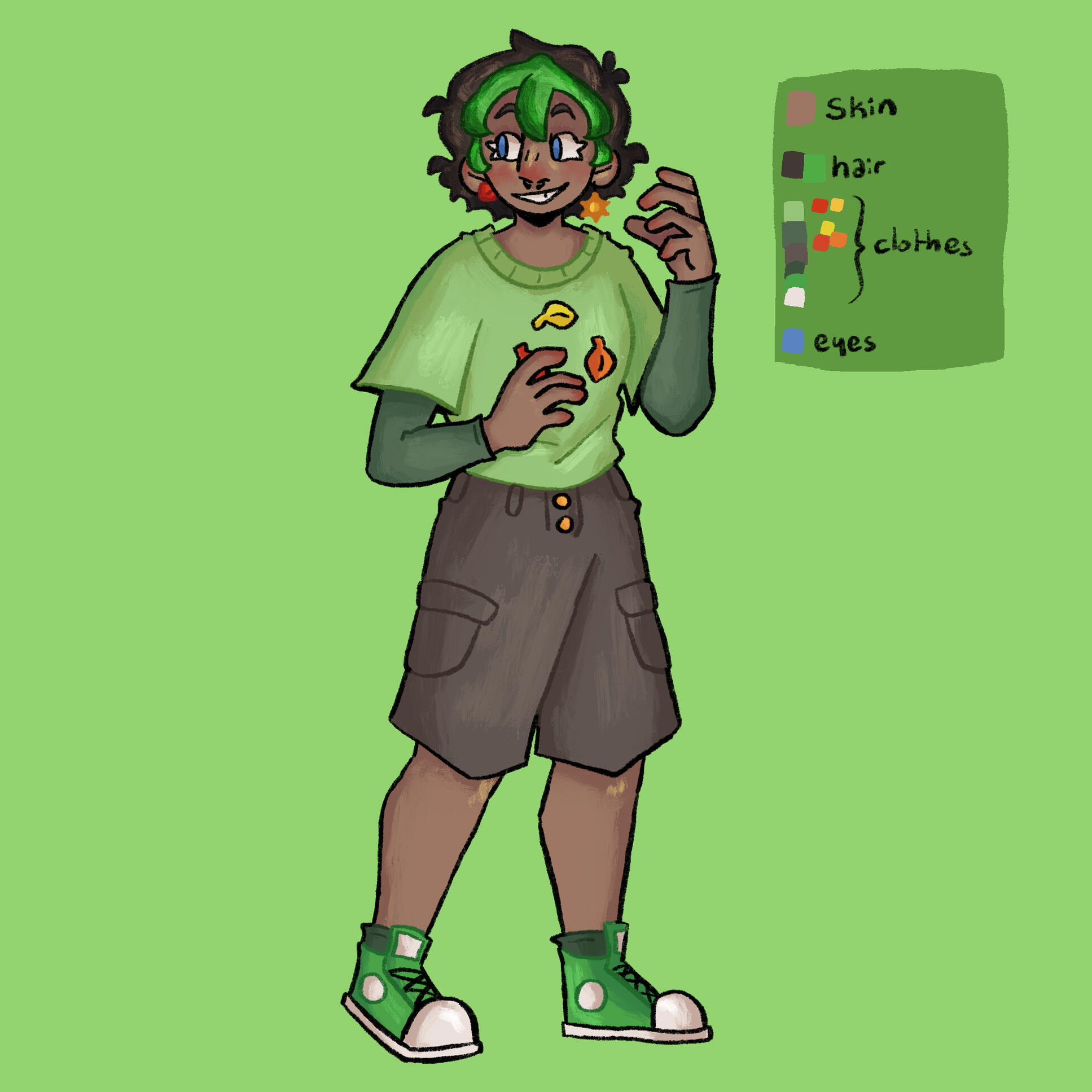 an illustration of an original character