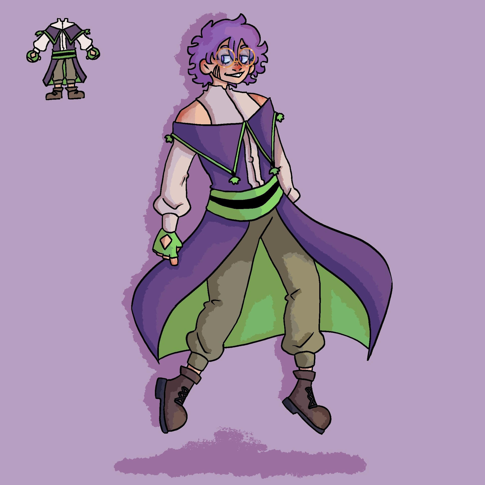 an illustration of an original character