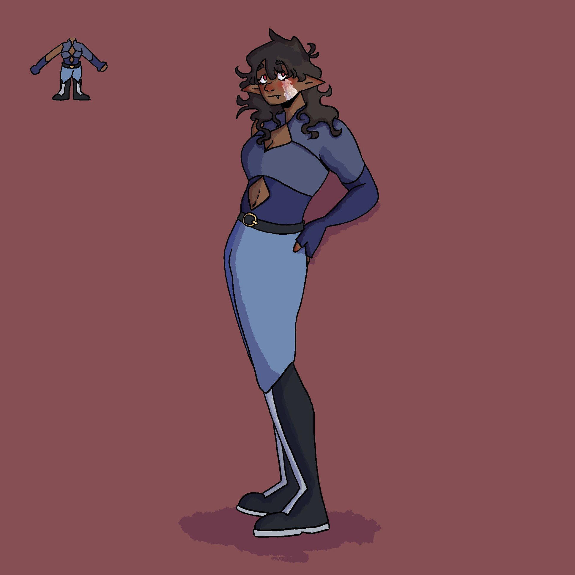 an illustration of an original character