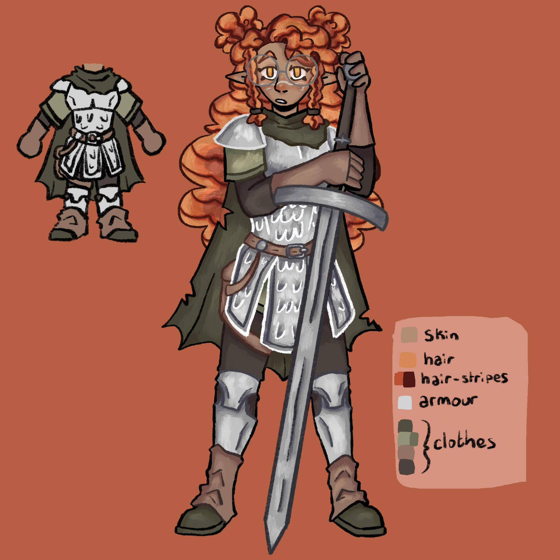 an illustration of an original character