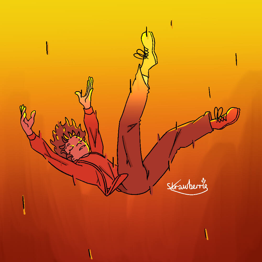 an illustration of a character falling