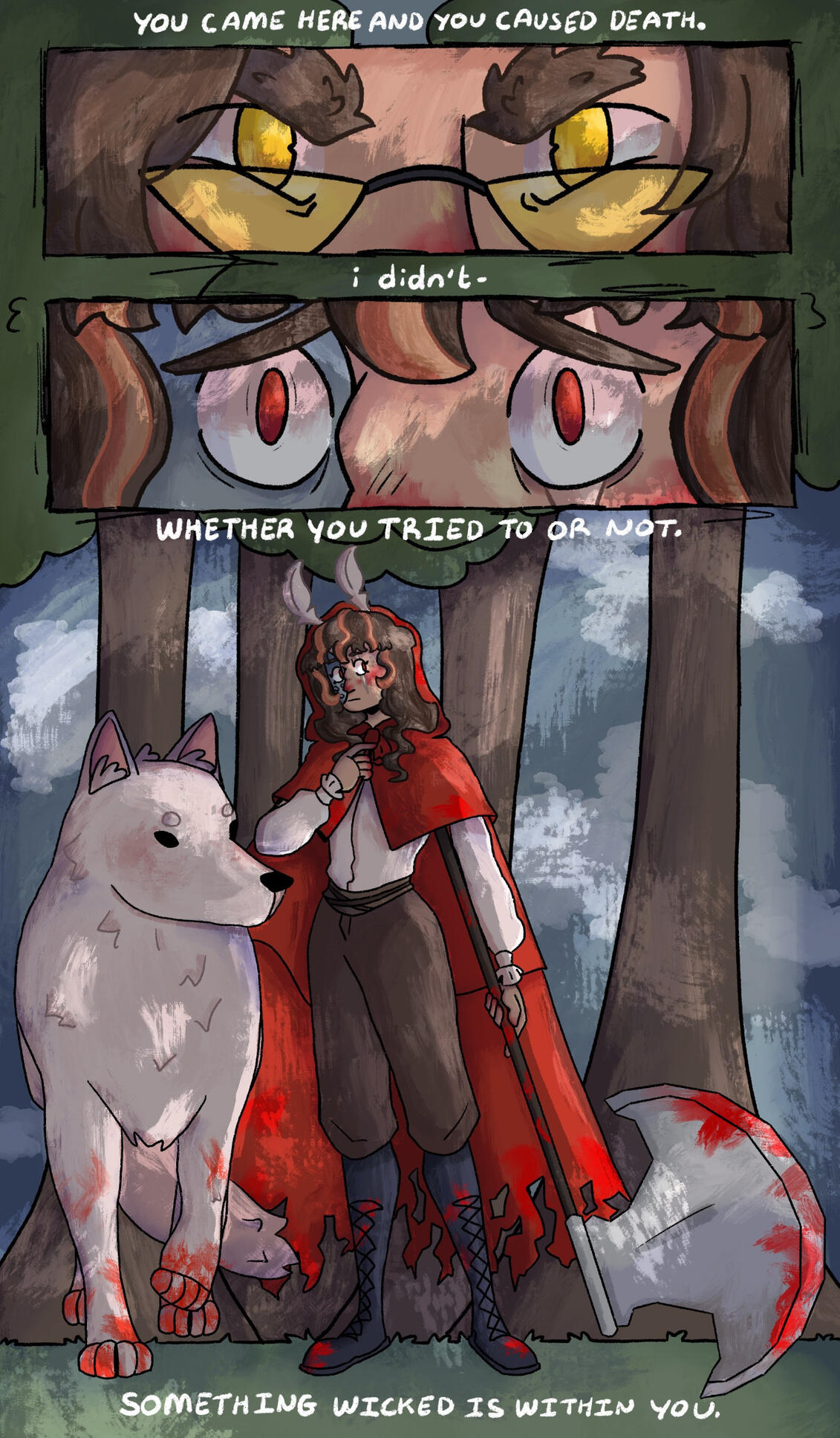 comic page of Pearlescentmoon in Double Life