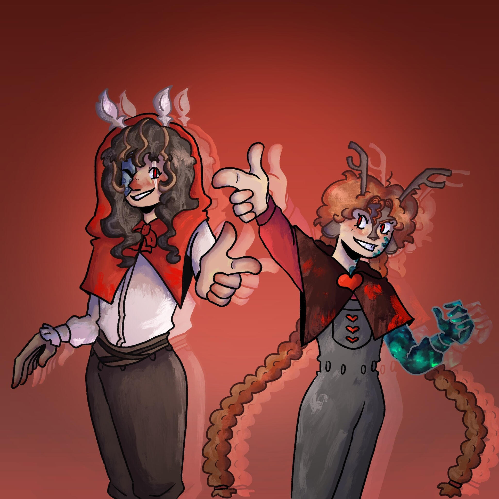 illustration of Pearlescentmoon and Geminitay in Secret Life