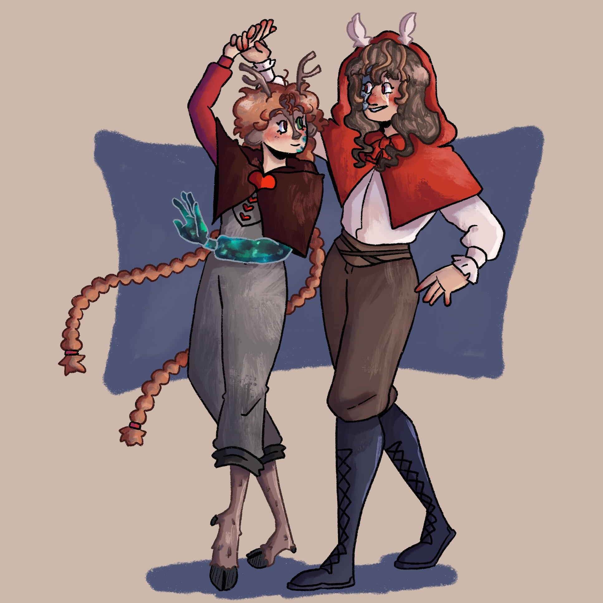 illustration of secret life geminitay and pearlescentmoon